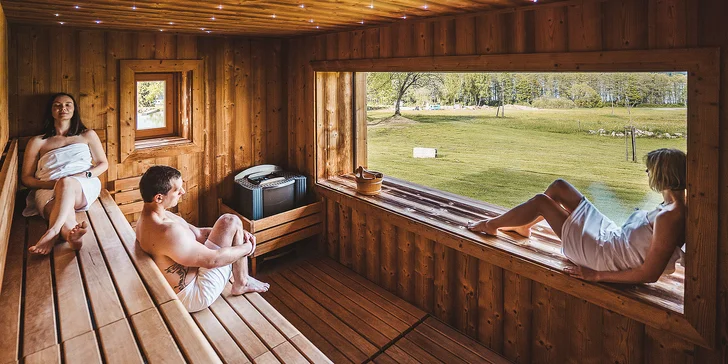 120 min. relaxu v privátní panoramatické finské sauně až pro 6 osob