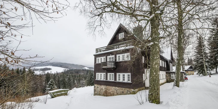 Aktivní dovolená v Orlických horách pro pár i rodinu: retro pokoj, studio či apartmán s kuchyňkou