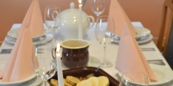 Pečená kachna nebo husa jako od babičky: tříchodové menu pro 4 až 6 osob