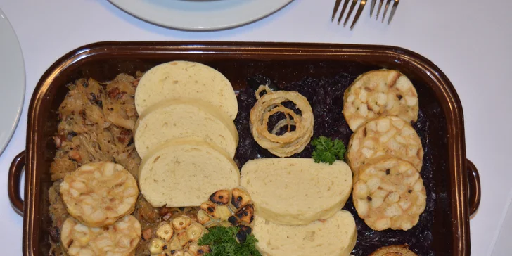 Pečená kachna nebo husa jako od babičky: tříchodové menu pro 4 až 6 osob