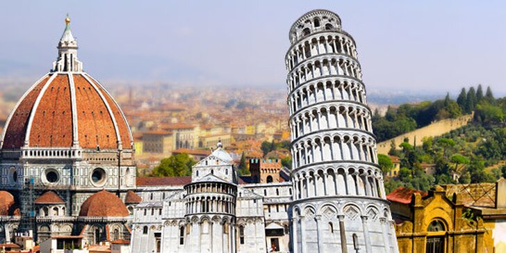 7 599 Kč za 4denní letecký zájezd do italského města Pisa v hodnotě až 12490 Kč. Navštivte slavnou šikmou věž a poznejte krásy Toskánska!