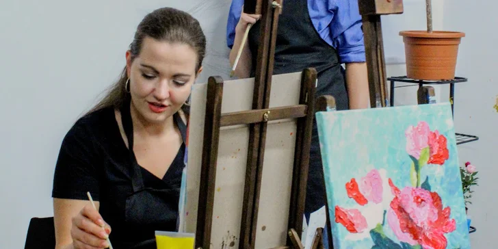 Art rande: romantický workshop malování akrylem i s lahví sektu a občerstvením