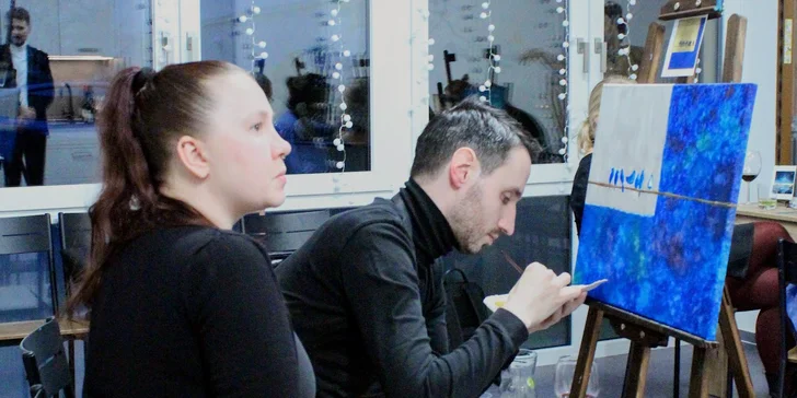 Art rande: romantický workshop malování akrylem i s lahví sektu a občerstvením