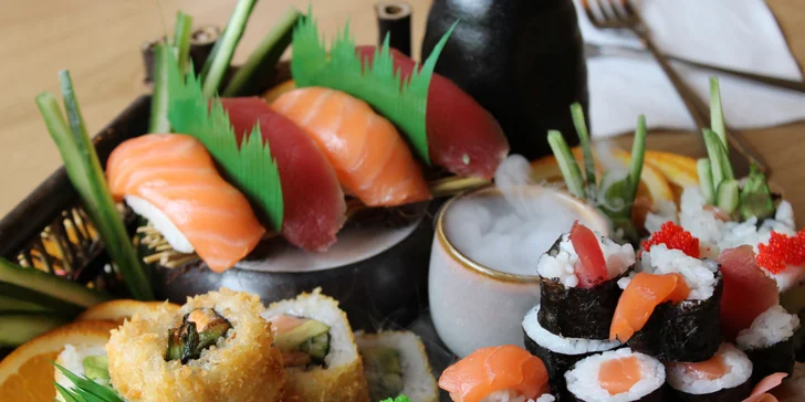 Otevřené vouchery do nové asijské restaurace a sushi baru v Pardubicích: 300-1000 Kč