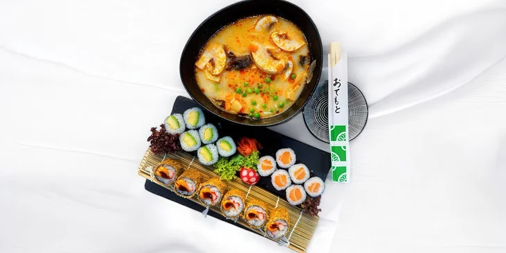 Asijské menu v Chomutově: sushi sety s polévkou pro 1 i 2 osoby