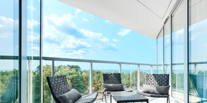 5* luxus u Baltu: moderní apartmány přímo u moře, varianta se snídaní i pobyt pro dvě děti zdarma