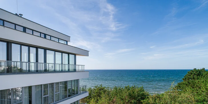 5* luxus u Baltu: moderní apartmány přímo u moře, varianta se snídaní i pobyt pro dvě děti zdarma