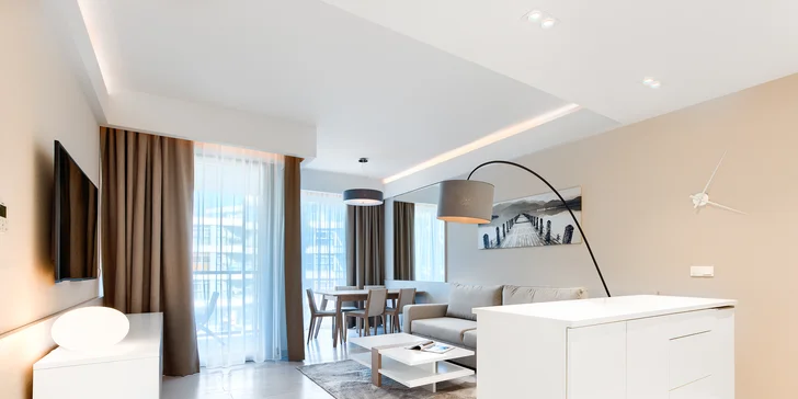 5* luxus u Baltu: moderní apartmány přímo u moře, varianta se snídaní i pobyt pro dvě děti zdarma