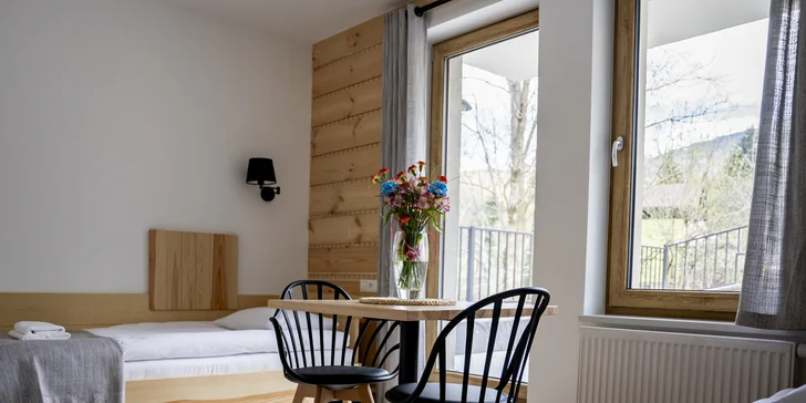 Polské Beskydy: moderní apartmány, snídaně a neomezený wellness