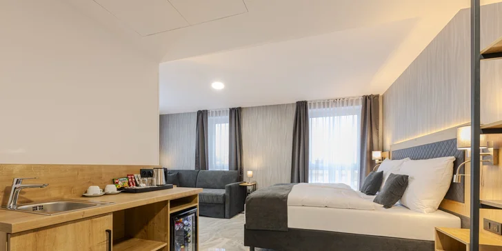 Pobyt v Brandýse nad Labem: moderní hotel i včetně snídaní na pokoj