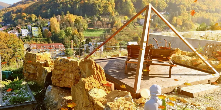Romantika ve dvou nebo úžasný rodinný pobyt v domečku s venkovní vířivkou