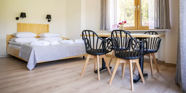 Polské Beskydy: moderní apartmány, snídaně a neomezený wellness