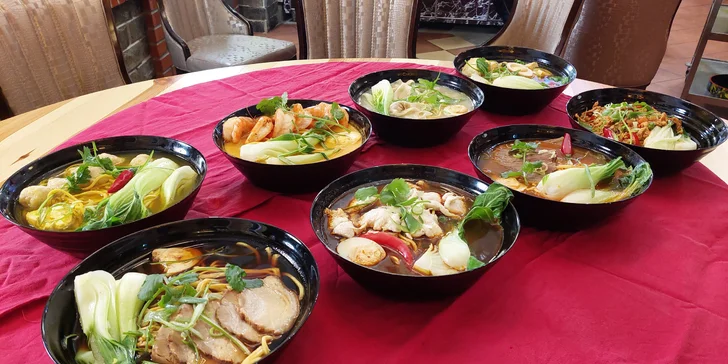 Ramen dle výběru pro jednoho či dva: s tofu, kuřecím i hovězím či mořskými plody
