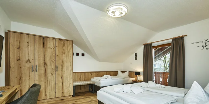 Parádní bavorský relax: 3* hotel nedaleko Salcburku, polopenze, neomezený wellness