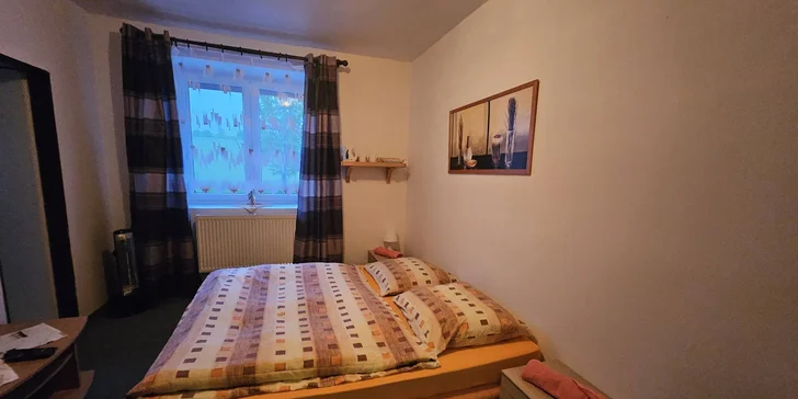 Penzion nedaleko Lipna až pro 4 osoby: snídaně a v létě bazén