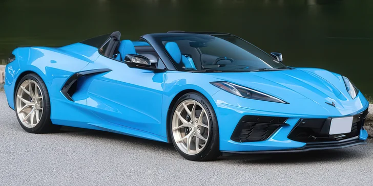 Jízda v Corvette C8 Convertible na okreskách v okolí Berouna, Mostu, Hradce Králové, České Lípy nebo Brna