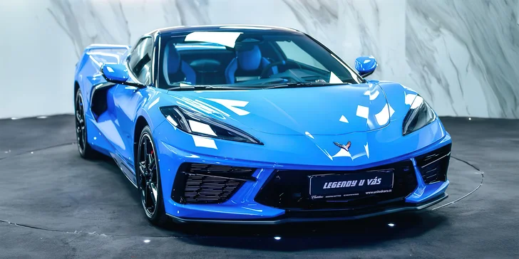 Jízda v Corvette C8 Convertible na okreskách v okolí Berouna, Mostu, Hradce Králové, České Lípy nebo Brna