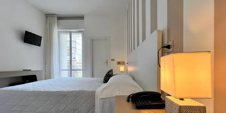 Rimini: varianty s nocí zdarma i first minute slevou, hotel 7 minut od písečné pláže