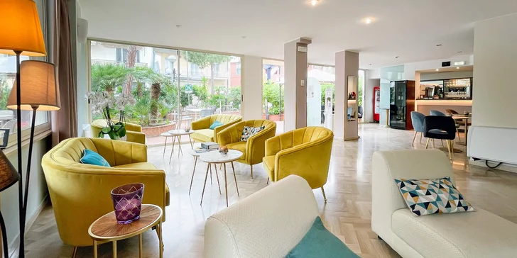 Rimini: varianty s nocí zdarma i first minute slevou, hotel 7 minut od písečné pláže