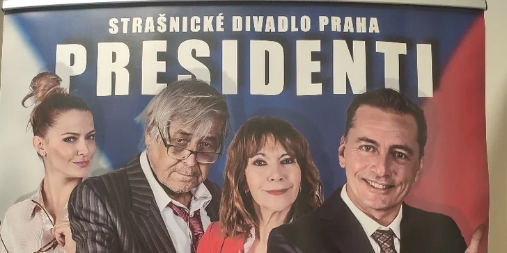 Vstupenka na divadelní komedii Presidenti