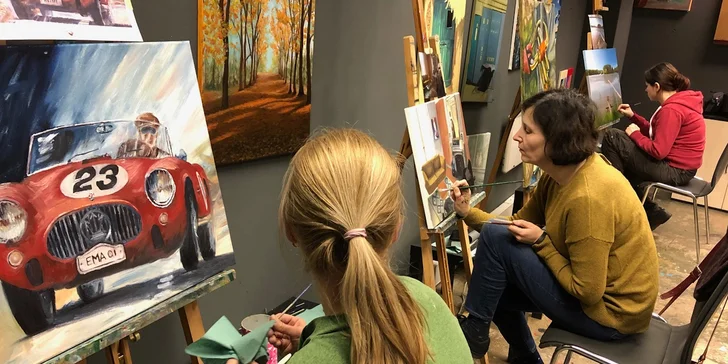 Kurz olejomalby: jednodenní workshop nebo 4 lekce na večerním kurzu