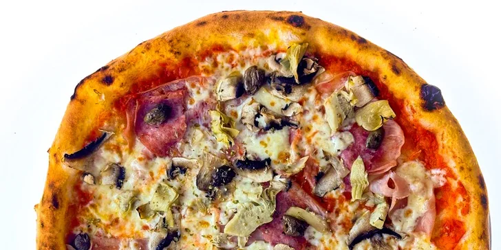 Pizza dle výběru pro 1 či 2 osoby: al pollo, prosciutto, sýrová i siciliana