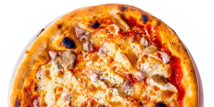 Pizza dle výběru pro 1 či 2 osoby: al pollo, prosciutto, sýrová i siciliana
