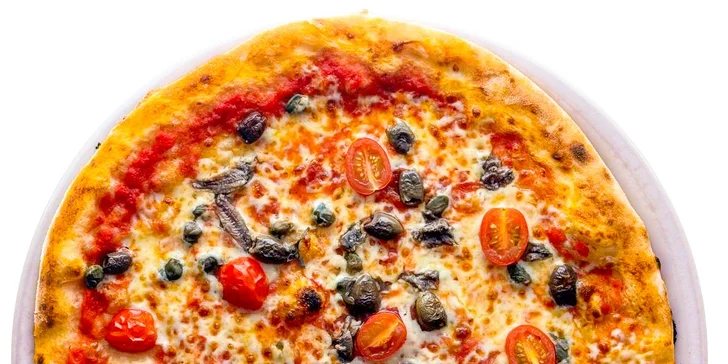 Pizza dle výběru pro 1 či 2 osoby: al pollo, prosciutto, sýrová i siciliana
