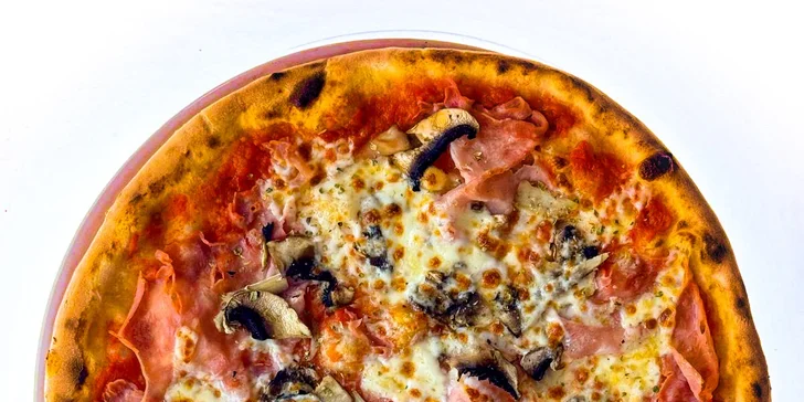 Pizza dle výběru pro 1 či 2 osoby: al pollo, prosciutto, sýrová i siciliana