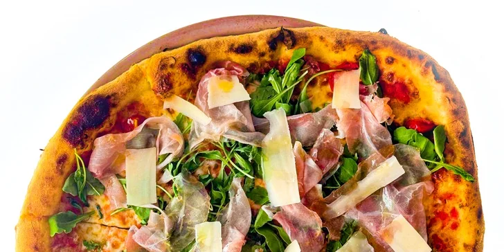 Pizza dle výběru pro 1 či 2 osoby: al pollo, prosciutto, sýrová i siciliana