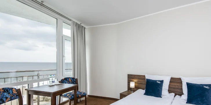 Ozdravný pobyt na Baltu: hotel přímo u pláže, polopenze i vstup do wellness a procedury každý den