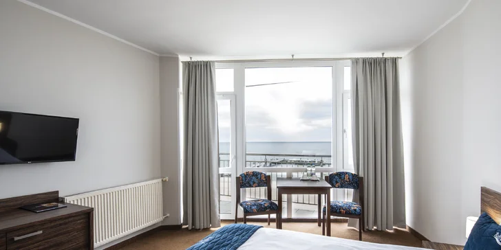 Ozdravný pobyt na Baltu: hotel přímo u pláže, polopenze i vstup do wellness a procedury každý den