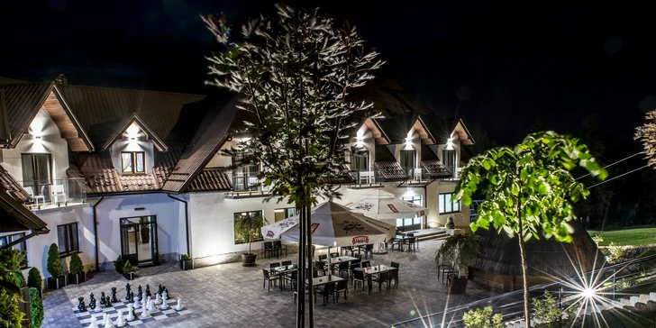 Hotel v malebné oblasti polských Beskyd: strava, neomezený wellness i atrakce na dosah
