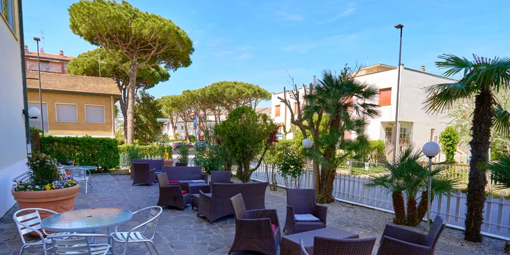 Italské prázdniny v letovisku Lido di Savio: 3* hotel 70 metrů od pláže, plná penze
