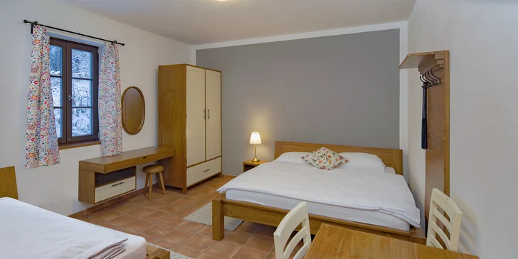Útulné apartmány na Šumavě až pro 6 osob: snídaně i finská sauna