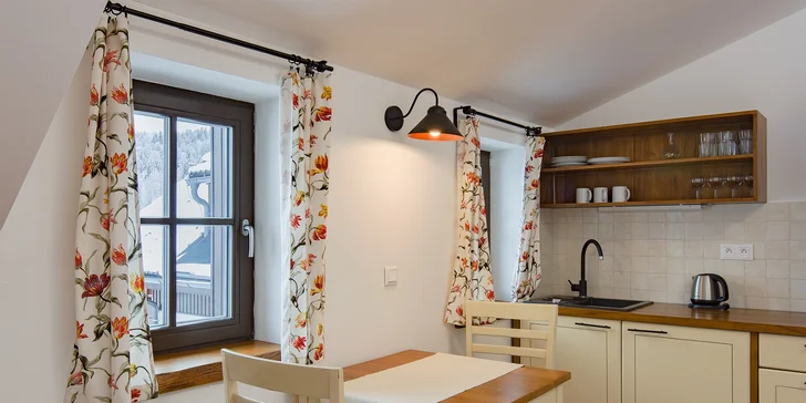 Útulné apartmány na Šumavě až pro 6 osob: snídaně i finská sauna