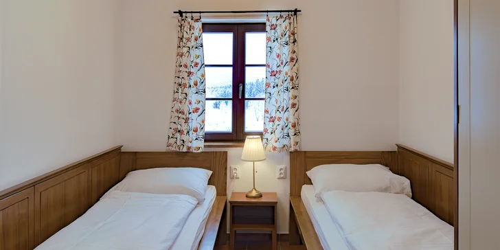 Útulné apartmány na Šumavě až pro 6 osob: snídaně i finská sauna