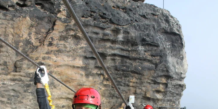 Skupinová via ferrata v Děčíně či v Saském Švýcarsku pro 1 nebo 3 osoby