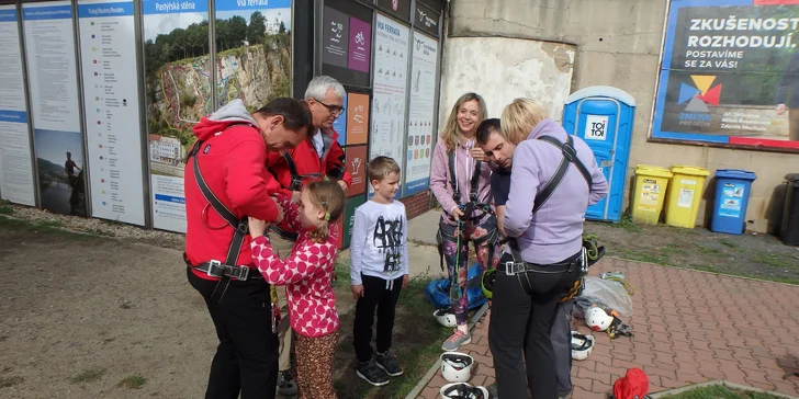 Skupinová via ferrata v Děčíně či v Saském Švýcarsku pro 1 nebo 3 osoby
