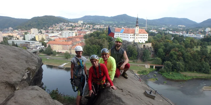 Skupinová via ferrata v Děčíně či v Saském Švýcarsku pro 1 nebo 3 osoby