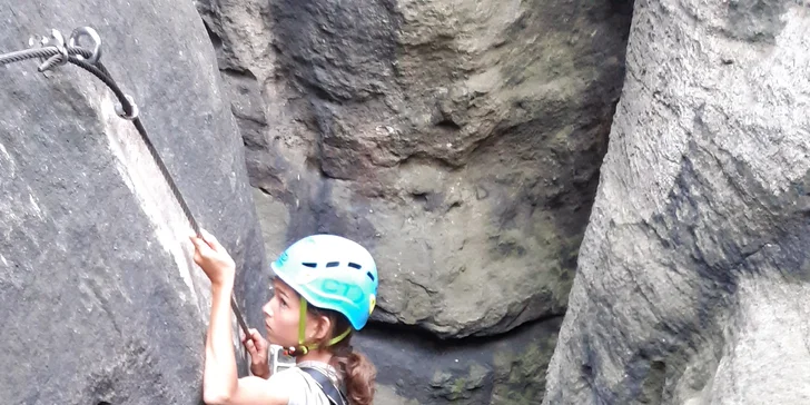 Skupinová via ferrata v Děčíně či v Saském Švýcarsku pro 1 nebo 3 osoby