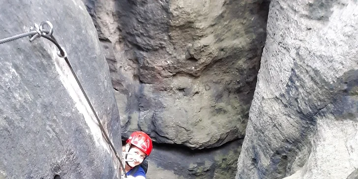 Skupinová via ferrata v Děčíně či v Saském Švýcarsku pro 1 nebo 3 osoby