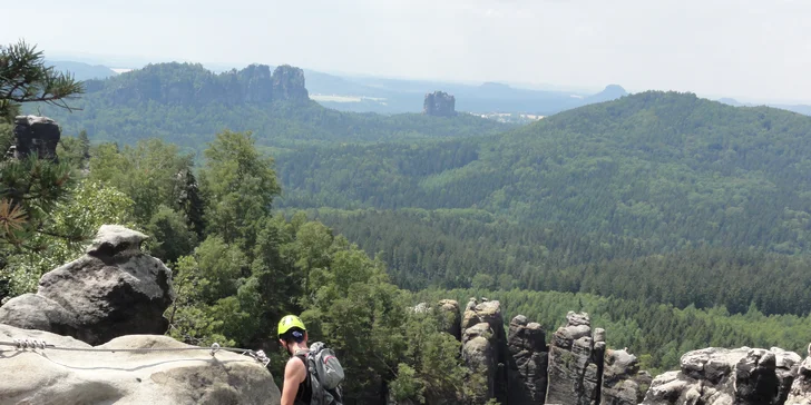 Skupinová via ferrata v Děčíně či v Saském Švýcarsku pro 1 nebo 3 osoby