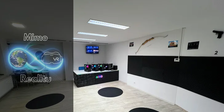 60 minut ve virtuální realitě: vstup pro 1 až 4 osoby, výběr ze 14 her
