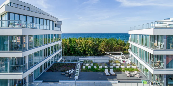 5* luxus u Baltu: moderní apartmány přímo u moře, varianta se snídaní i pobyt pro dvě děti zdarma