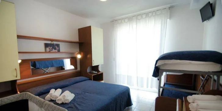 Italské prázdniny v letovisku Lido di Savio: 3* hotel 70 metrů od pláže, plná penze