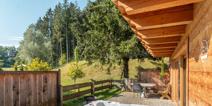 Německo pro dva i rodinu: chalet s privátním i veřejným wellness a snídaně