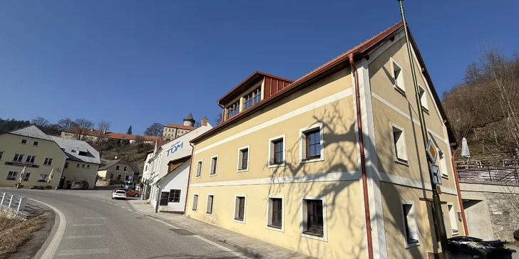 Apartmány v Rožmberku na břehu Vltavy i se snídaní pro 2–5 osob
