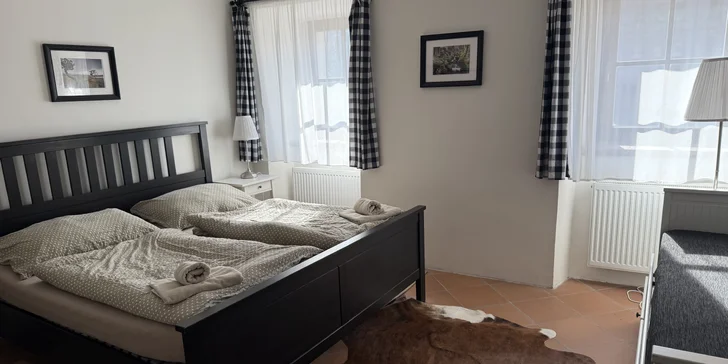 Apartmány v Rožmberku na břehu Vltavy i se snídaní pro 2–5 osob