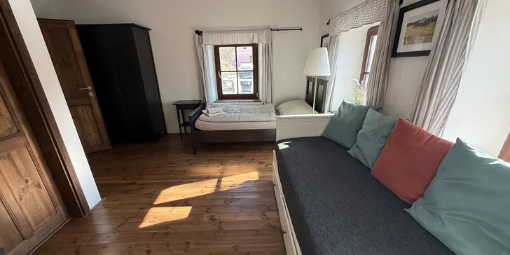 Apartmány v Rožmberku na břehu Vltavy i se snídaní pro 2–5 osob